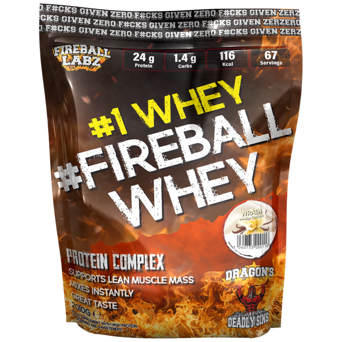 Fireball Labz #1Whey # Whey 2kg Gluttony (Doppelte Schokolade)