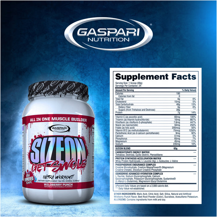 Gaspari Nutrition SizeOn Max Performance 1,5 kg Beere