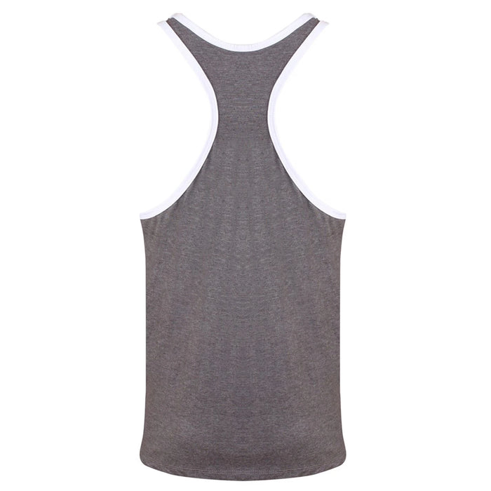 Golds Gym Muscle Joe Contrast Stringer - Grey/White - Stringer at MySupplementShop by Gold's Gym