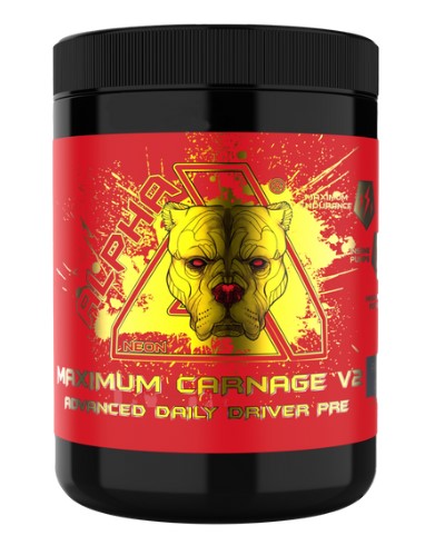 Alpha Neon Maximum Carnage V2 450g (Raspberry Lemonade) - Pre Workout at MySupplementShop by Alpha Neon