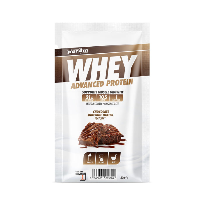 Per4m Whey Protein 30g Sachet - Chocolate Brownie Batter - Whey Protein at MySupplementShop by PER4M Nutrition