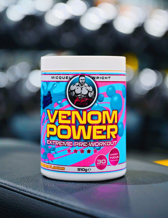 Venom Power Pre Workout 510g Blaue Himbeere