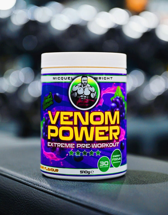 Venom Power Pre Workout 510g Blaue Himbeere