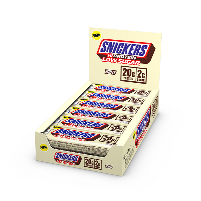 Snickers Low Sugar Snickers Hi-Protein Bar 12x57g - White - Protein Bar at MySupplementShop by Mars