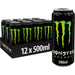 Monster Energy pack of 12 500ml cans with one can separate for maximum refreshment