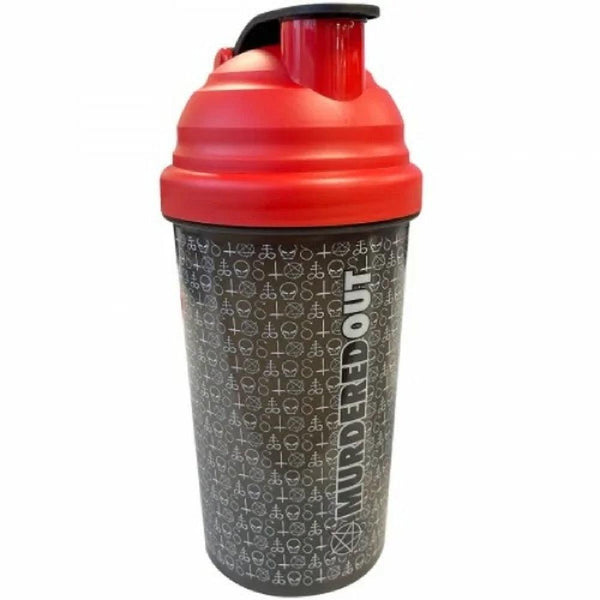 Murdered Out Smartshake Shaker 600ml Black / Red at MySupplementShop.co.uk