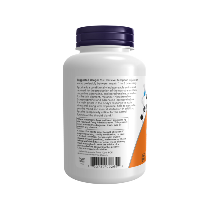 NOW Foods L-Tyrosin, Pulver – 113 g