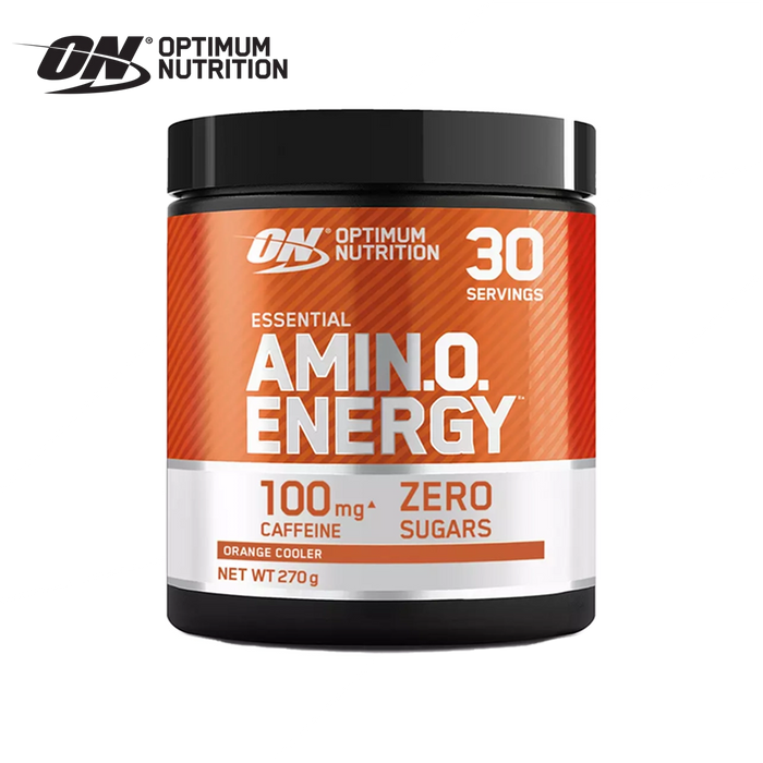 Optimum Nutrition Amino Energy Poudre de pré-entraînement compatible céto avec acides aminés bêta-alanine, caféine et vitamine C 30 portions 270 g