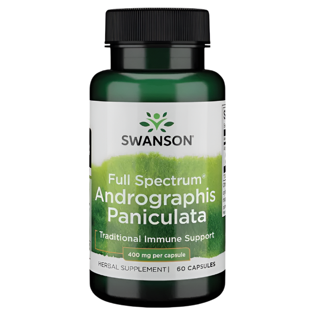 Swanson Full Spectrum Andrographis Paniculata, 400mg - 60 caps