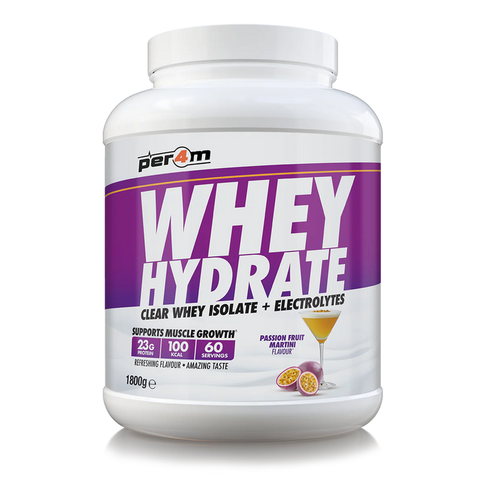 Per4m Whey Hydrate | Clear Whey Isolate Protein Drink with Electrolytes | 23g Protein, Fast Absorption, Fruity Flavour
