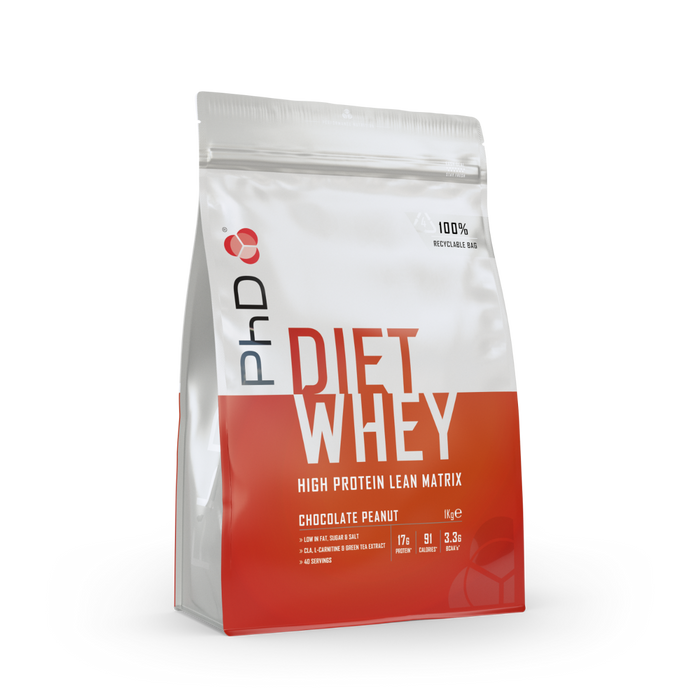 PhD Nutrition Diet Whey 1Kg - Chocolate Peanut - Protein at MySupplementShop by PhD