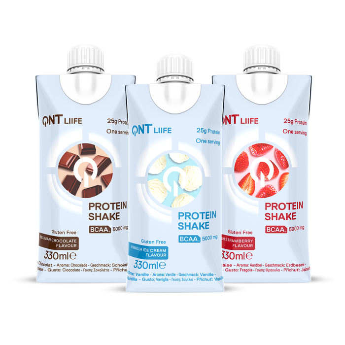 QNT Delicious Ready-to-Drink High-Protein Shake - 25g Protein | Low Sugar | 12 x 330ml