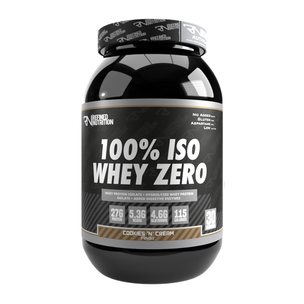 Refined Nutrition Refined 100% Iso Whey Zero 908g Cookies and Cream - Supplements at MySupplementShop by Refined Nutrition