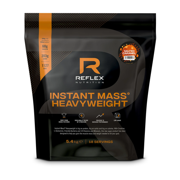 Reflex Nutrition Instant Mass Heavyweight 5.4kg Salted Caramel - Weight Gainers &amp; Carbs at MySupplementShop by Reflex Nutrition