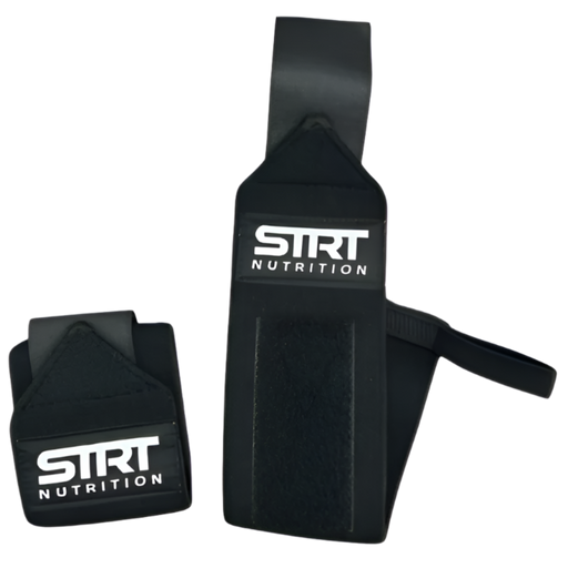 STRT Nutrition Wrist Wraps - Black at MYSUPPLEMENTSHOP