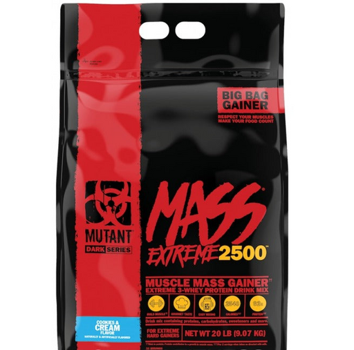 Mutant Mass Extreme Gainer Whey Protein Powder, Build Muscle Size &amp; Strength with High-Density Clean Calories 9.07kg - Protein Powder at MySupplementShop by Mutant