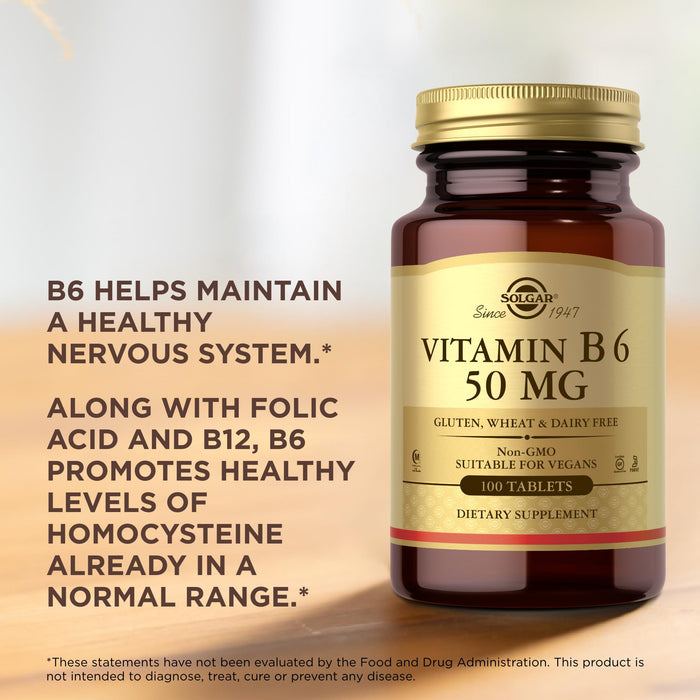 Solgar Vit B6 50mg 42x100 TAB