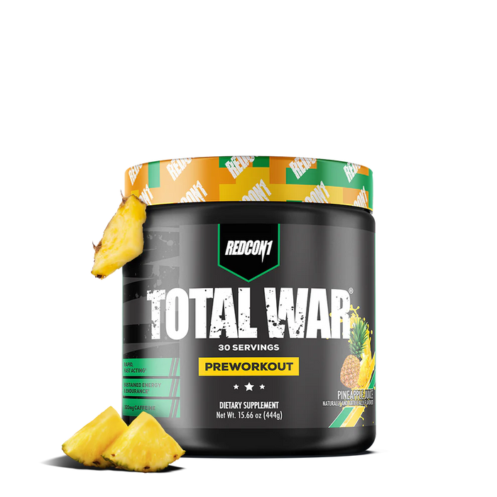 Redcon1 Total War Preworkout 30 Servings - Pineapple Juice - Pre Workout at MySupplementShop by RedCon1