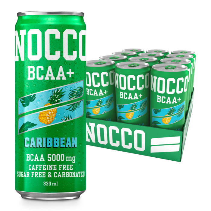 NOCCO BCAA+ 12x330ml - Caribbean - Energy Drinks at MySupplementShop by NOCCO