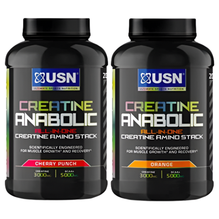 USN Creatine Anabolic 900g – All-in-One Muscle Building Stack with BCAAs & Creatine