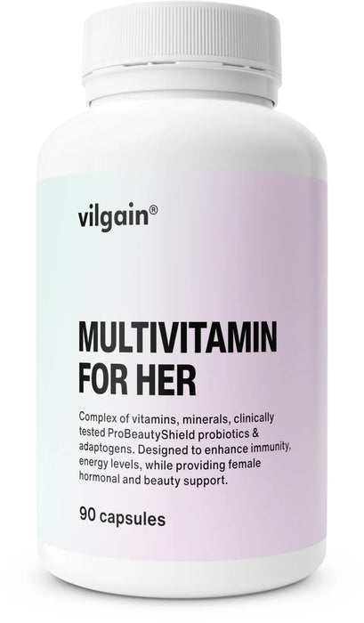 Vilgain Multivitamin for Women 90 Caps – Complete Daily Support for Health, Hormones & Skin