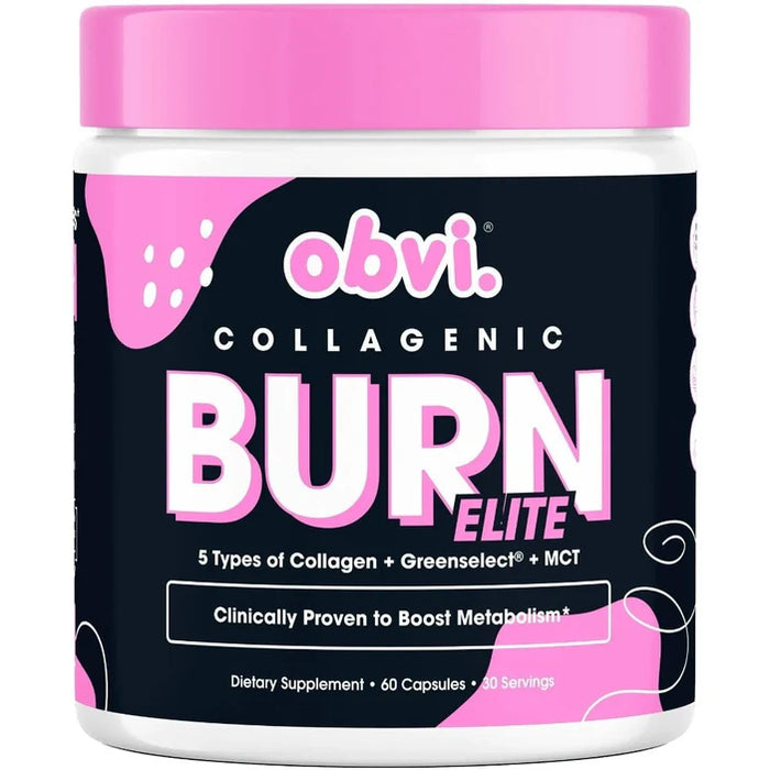 Obvi Collagenic® Burn Elite - Collagen-Enriched Fat Burner (60 Capsules)