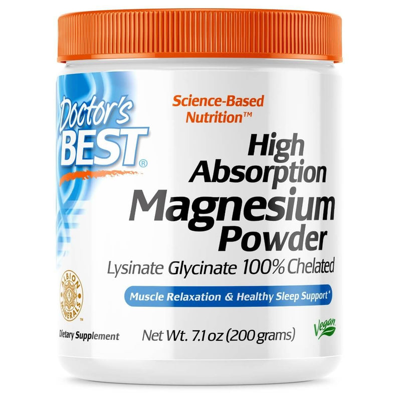 Doctor's Best High Absorption Magnesium Powder 200g | Premium Supplements at MYSUPPLEMENTSHOP