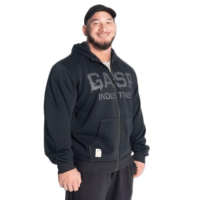 GASP Layered Hood Washed Black