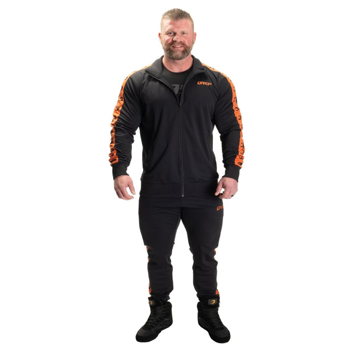 GASP Tracksuit Jacket - Black/Flame