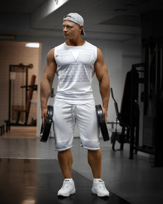 Gavelo Sniper White Sleeveless Tee