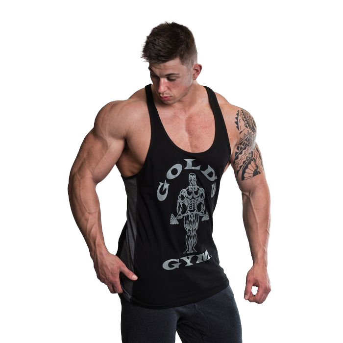 Golds Gym Muscle Joe Panel Stringer - Black/Charcoal