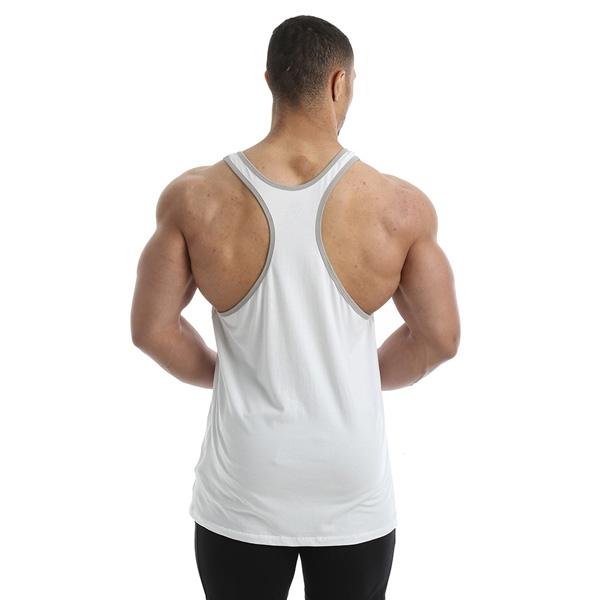 Gold's Gym Camo Logo Classic Stringer - White