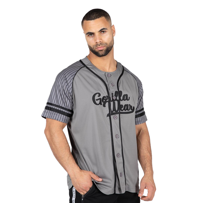 Gorilla Wear 82 Baseball Jersey Grey