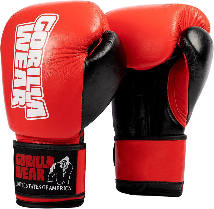 Gorilla Wear Ashton Boxing Gloves - Red/Black