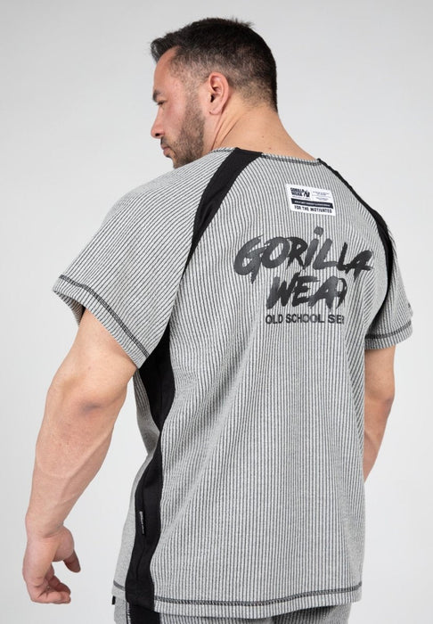 Gorilla Wear Augustine Old School Work Out Top - Grey - Small/Medium - Work Out Top at MySupplementShop by Gorilla Wear