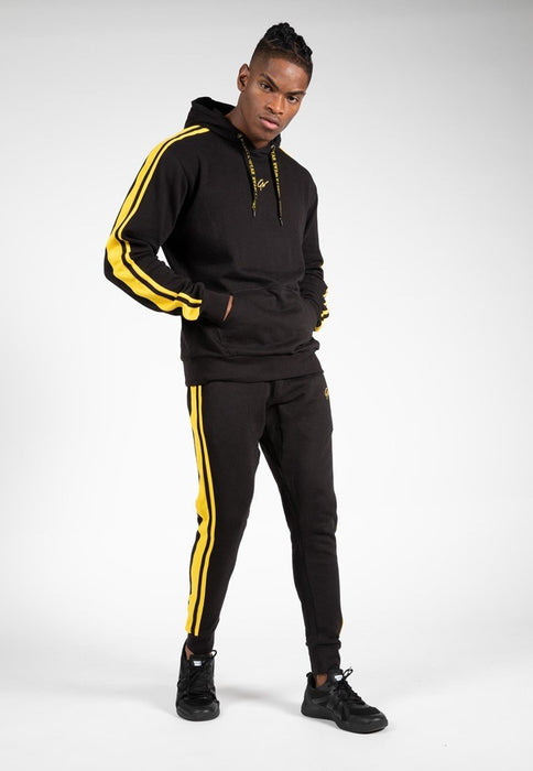 Gorilla Wear Banks Oversized Hoodie - Black/Yellow