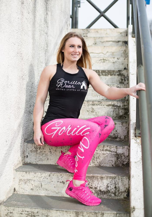 Gorilla Wear Houston Tights - Pink - Small - Tights at MySupplementShop by Gorilla Wear