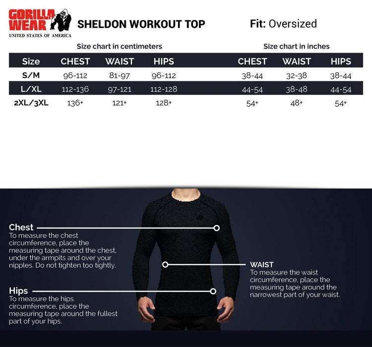 Gorilla Wear Sheldon Work Out Top - Black - Top at MySupplementShop by Gorilla Wear