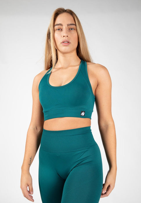 Gorilla Wear Yava Seamless Sports Bra - Green