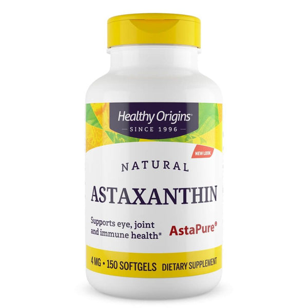 Healthy Origins Astaxanthin 4mg 150 Softgels | Premium Supplements at MYSUPPLEMENTSHOP