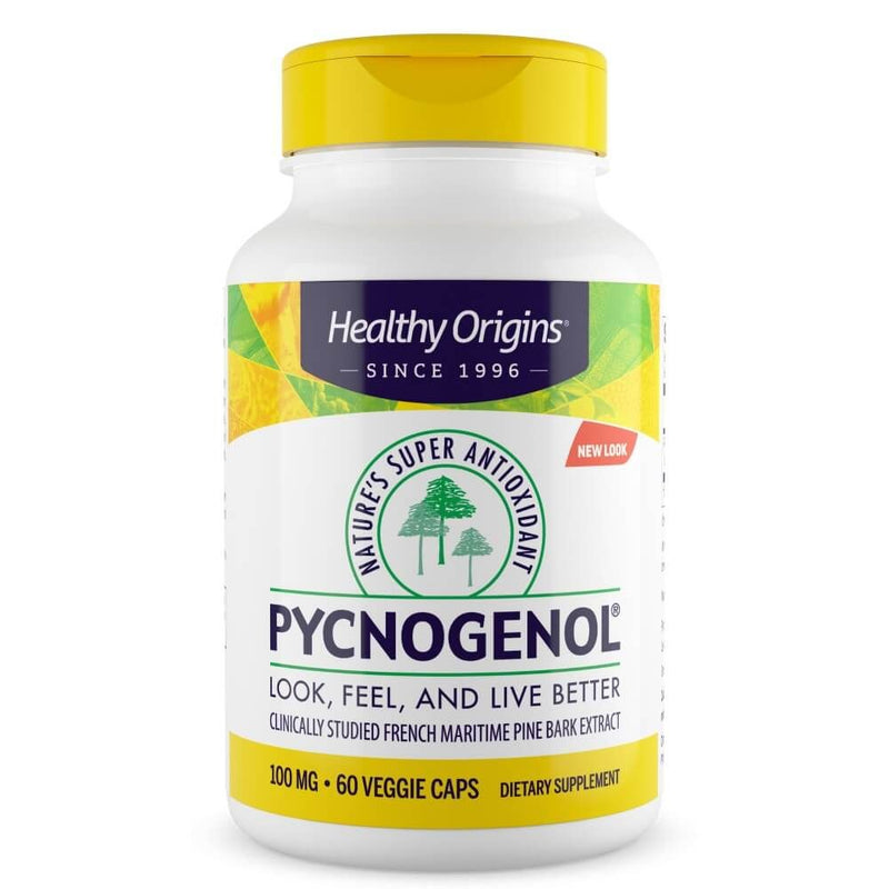 Healthy Origins Pycnogenol 100 mg 60 Veggie Capsules | Premium Supplements at MYSUPPLEMENTSHOP