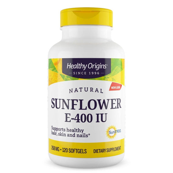 Healthy Origins Sunflower Vitamin E, 400iu 120 Softgels - Skin Care at MySupplementShop by Healthy Origins