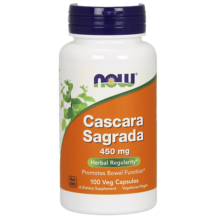 NOW Foods Cascara Sagrada, 450mg - 100 vcaps