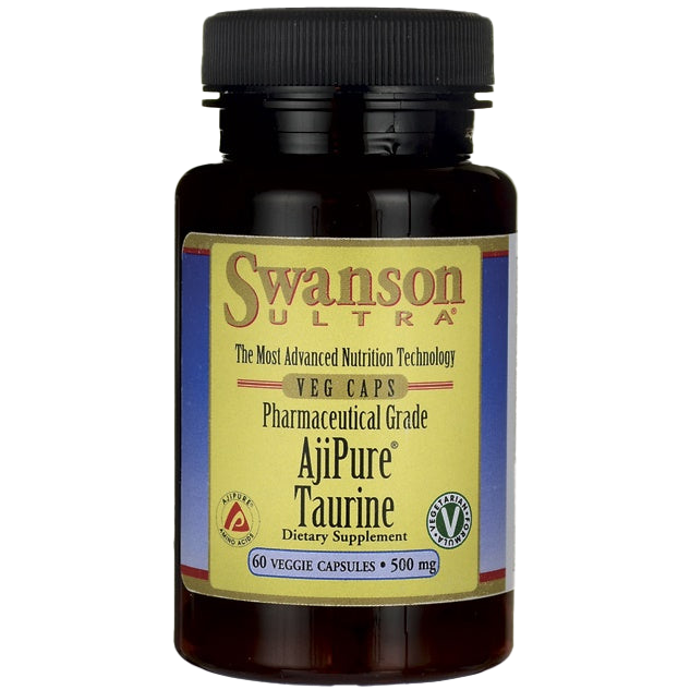 Swanson AjiPure Taurine, 500mg - 60 vcaps