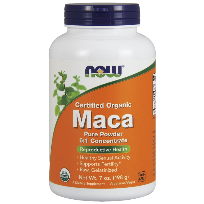 NOW Foods Maca 6:1 Concentrate, Pure Powder - 198g