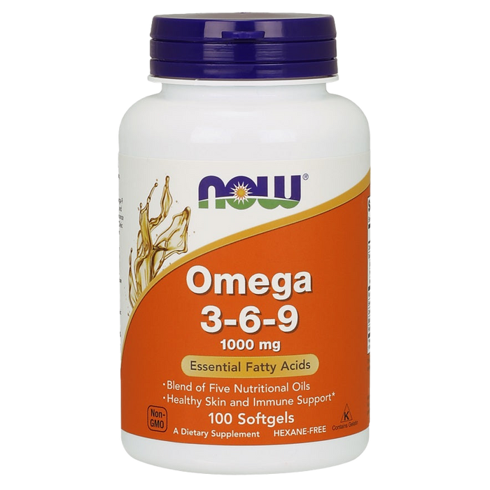 NOW Foods Omega 3-6-9, 1000mg - 100 softgel