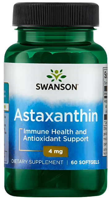 Swanson Astaxanthin, 4 mg – 60 Kapseln