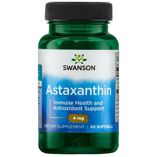 Swanson Astaxanthin, 4 mg – 60 Kapseln