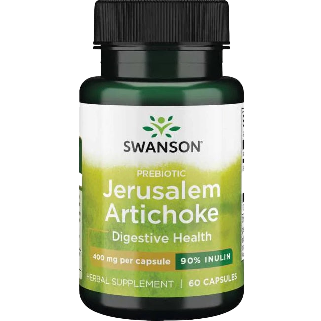 Swanson Prebiotic Jerusalem Artichoke, 400mg - 60 caps