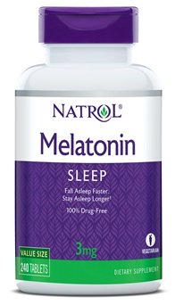 Natrol Melatonin, 3mg - 240 tabs - Sports Nutrition at MySupplementShop by Natrol